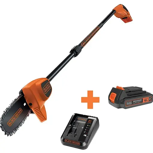 Висоторіз акумуляторний зі штангою Black&Decker з АКБ та ЗП GPC1820L20 - фото 5