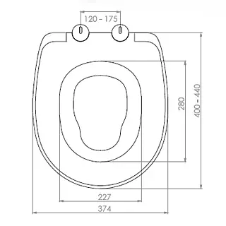 Сиденье для унитаза NKP Universal с крышкой и функцией микролифта 0340 - фото 3