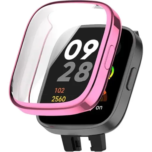 Чехол-накладка DK Silicone Face Case для Xiaomi Redmi Watch 3 (pink rose)