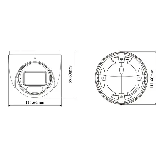 IP-видеокамера 4Mp TVT TD-9545S4-C(D/AZ/PE/AW3) White f=2.8-12mm, ИК+LED-подсветка, с микрофоном (77-00372) - фото 2