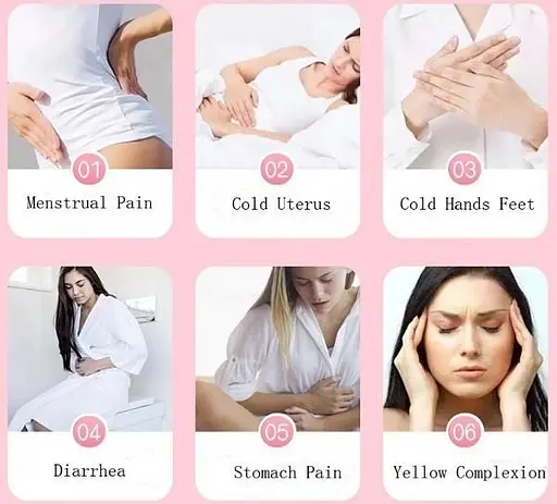 Жіночий зігріваючий пояс Benbo AM-166 USB (Рожевий) - фото 5