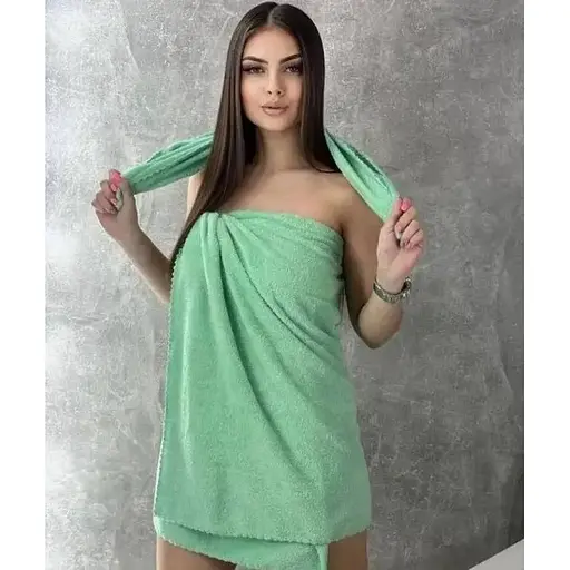 Набор полотенец из микрофибры для лица и тела 2 шт. - фото 4