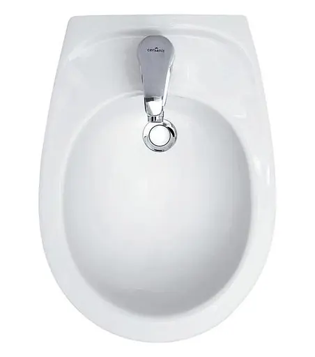 Биде подвесное скругленное Cersanit Delfi K11-0018 скрытого монтажа Белый 30412 - фото 2