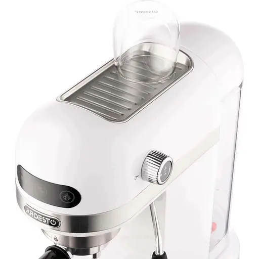 Кофеварка Ardesto YCM-E1500 White/Inox 1350W рожковый кофе молотый 1.4 л подогрев чашек - фото 6