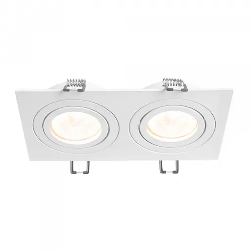 Світильник Videx під лампу 2xGU10 врізний Білий (VL-SPF23S-W) - фото 2