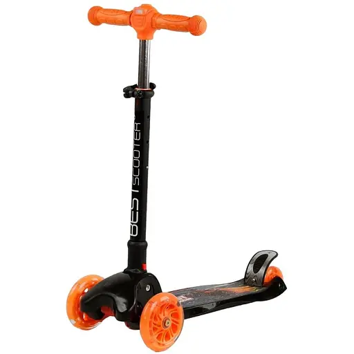 Самокат Best Scooter 24х55х60-70 см Різнобарвний 000231695