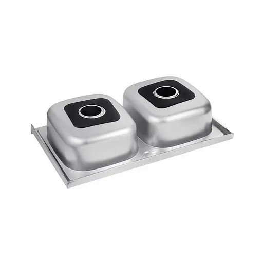 Кухонна мийка Kroner KRP Satin-5080Z (0,8 мм) (CV022822) - фото 4