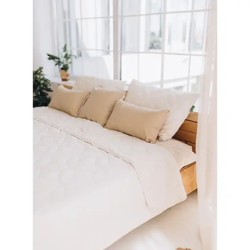 Набір Sonex Hawaii: покривало двостороннє 240х220 см + наволочка 70х50 см 2 шт. бежевий (SO102524) - фото 3