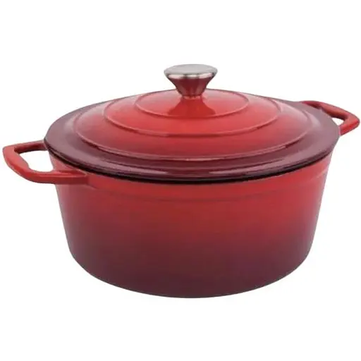 Каструля Zurrichberg ZB-2043 з антипригарним покриттям 25см чавунна з кришкою - фото 1