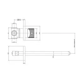 Смеситель для раковины настенный Paffoni Jo излив 248 мм chrome JO007CR70, Хром - фото 4