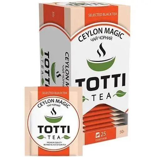 Чай чорний Totti Tea Магія Цейлону в пакетиках 25 шт - фото 1