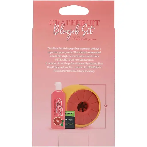 Набір для мінету Doc Johnson GoodHead Grapefruit Blowjob Set - фото 7