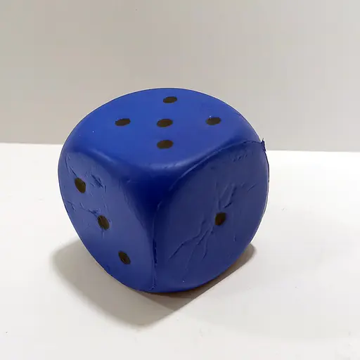 Кубик фомовий для настільних ігор "Кості гральні 5см" ZY124 середній (6903170010012) Синій - фото 1