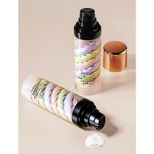 База під макіяж 3 в 1 триколірна IMAGES Repair Capacity Cream 40 г - фото 3