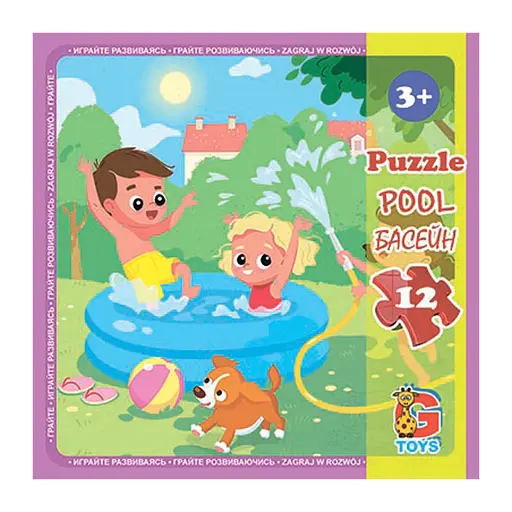 Пазлы детские Детская площадка LX02, 12 элементов