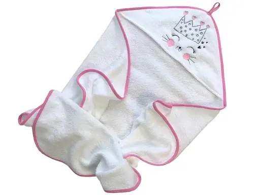 Махровое полотенце Moontime "Котик" - фото 1