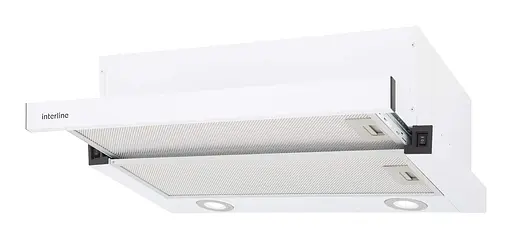 Вытяжка Interline SLIM WH A/60/2/T телескоп (60 см 700куб) - фото 2