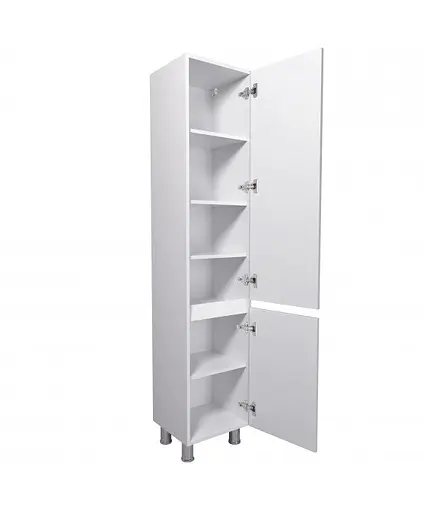 Пенал Мойдодир MoonShine П-38 білий глянсовий підлоговий, Білий - фото 2