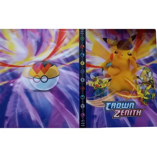 Альбом для коллекционирования карточек Пикачу покемо, 400 шт фиолетовый - фото 1