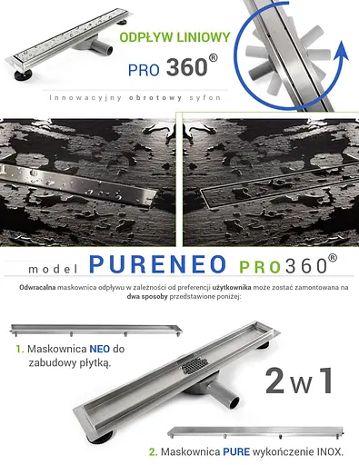 Душовий канал Rea Pure Neo Pro 100 см REA-G0989 - фото 8