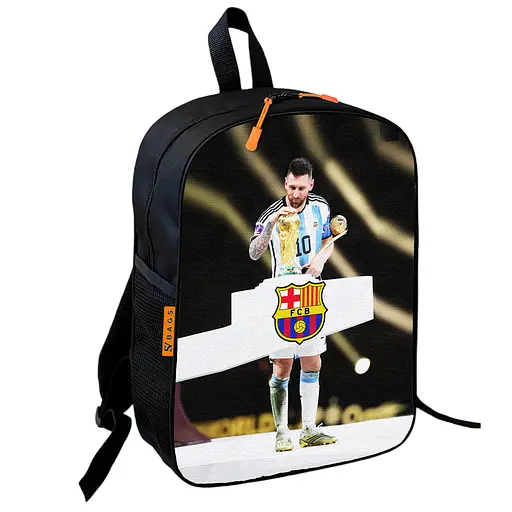 Рюкзак школьный детский 36х27см Месси футбольный мяч для мальчика (00876)