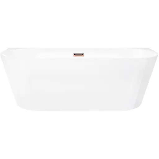 Ванна акрилова окремостояча Corsan Mono 160x75 пристінна E-029L Білий - фото 1