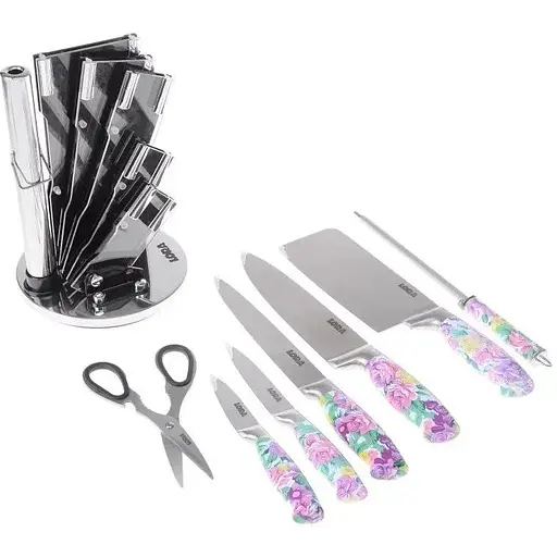 Набір ножів із підставкою 8 предметів NS17SETKN/COL - фото 5