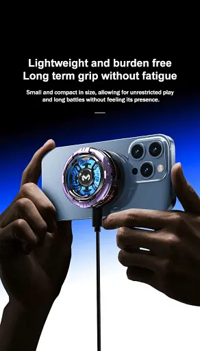 Кулер активне охолодження для телефону / планшета Memo CX08 AI c магнітним і механічним кріпленням Purple (18515) - фото 7