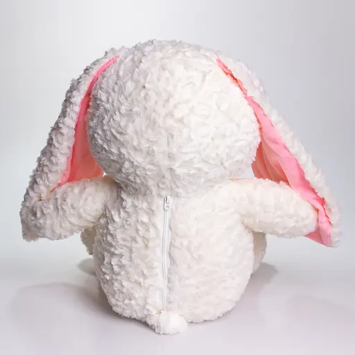 М'яка іграшка-плед та подушка 3 в 1 Зайчик плед в іграшці 35×32×40 (см) Білий Colorful Home 509-9W - фото 6