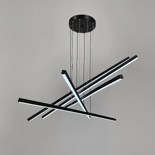 Чорна каскадна Led люстра Ø 101 см | Арт. A 55069-1000 BK | Line F - фото 4