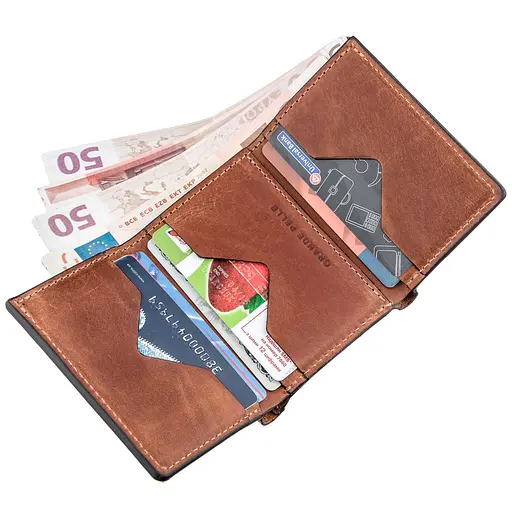 Кожаный портмоне Grande Pelle 7.5х10х1.5 см acs0014745 - фото 3