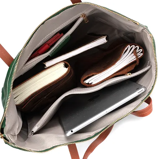 Кожаная сумка женская Vintage 33х25х12 см sum0024823 - фото 5