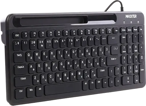 Клавиатура Maxxter KB-01B-UA Black - фото 3