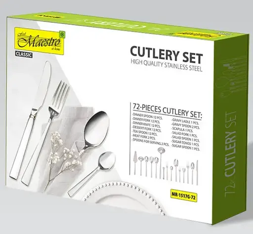 Набор столовых приборов Maestro MR-1517G-72, 72 предмета - фото 5