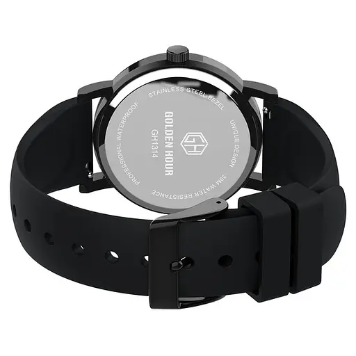 Наручний годинник чоловічий GoldenHour Trend Black Чорний (3065) - фото 4