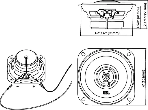 Коаксіальна акустична система JBL STAGE1 41F - фото 4
