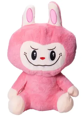 Детский набор Игрушка плед Лабуба темно-розовый мягкая игрушка с пледом для детей - фото 2