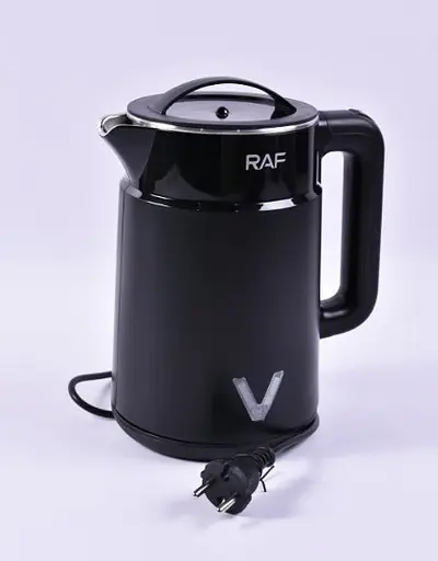Электрочайник RAF R.7801 из нержавеющей стали дисковый чайник 2,5л 2000 Вт Черный - фото 2