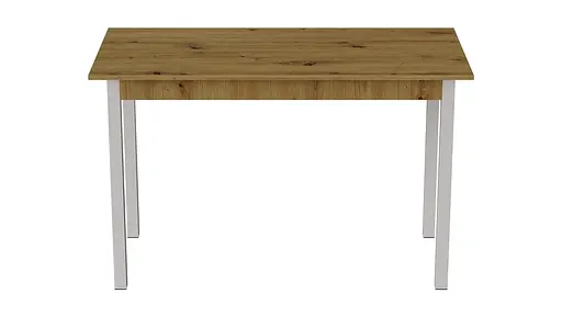 Стіл кухонний Ferrum-decor Маріо 75x120x70 Білий ДСП Дуб Артізан 16мм (FRD-105729) - фото 4