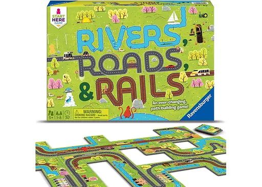 Настольная игра Ravensburger Реки, дороги и рельсы (Rivers, Roads&Rails) (22053) - фото 4