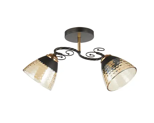Люстра декоративная VALESO V 6217-2 BK+FG
