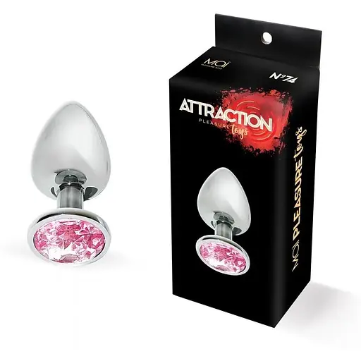 Анальна пробка з кристалом Mai Attraction Toys №74 - фото 3