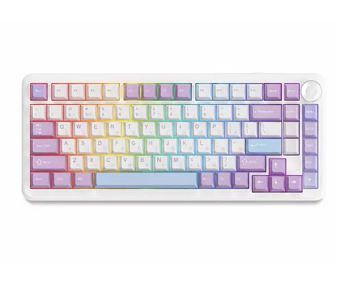 Клавиатура игровая механическая Ajazz AK-820-Max Magnetic Switch USB RGB White - фото 1