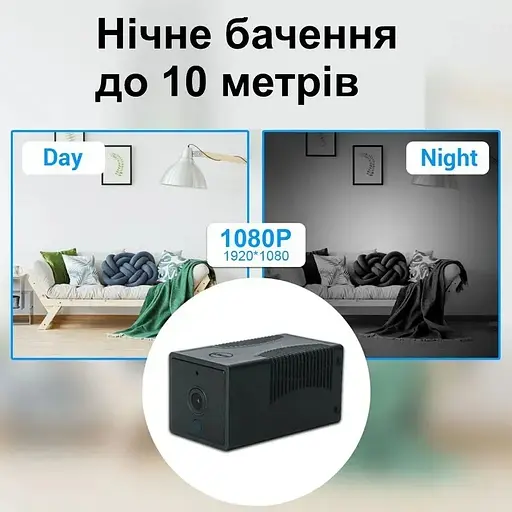 Мини WIFI камера Escam G17 беспроводная с аккумулятором 2400 мАч - фото 4