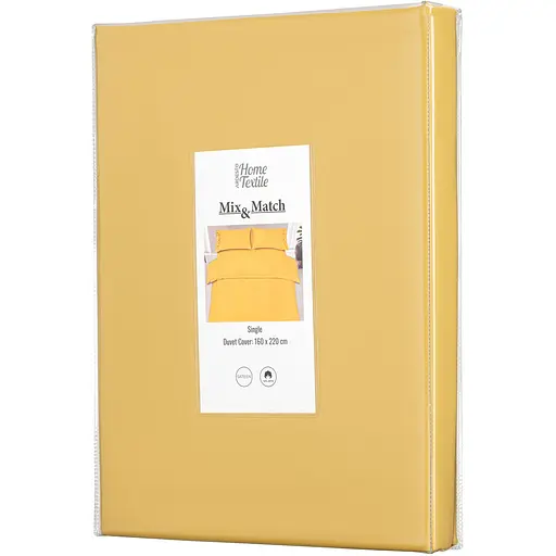 Простирадло на резинці Ardesto Mix&Match, 160х200+30см, 100% бавовна, сатин, жовтий (ART1620FSS) - фото 1