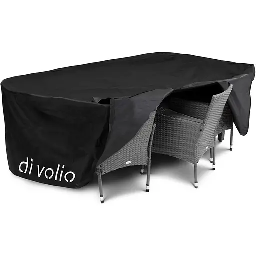 Садовая мебель Di Volio Verona 8+1 серая - фото 4