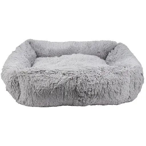 Лежак для животных Пухнастики Agility Квадрат S 65х60х20 см серый