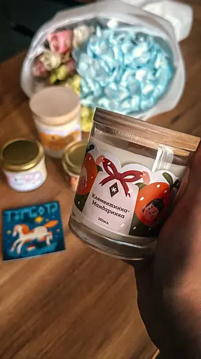 Свічка Клементинка-Мандаринка 250 мл, 30 год 250 мл - фото 2