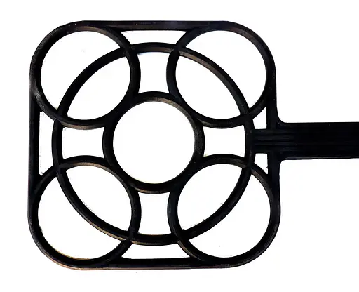 Пластиковая выбивалка для ковров L=56 см Черный 88043 - фото 4