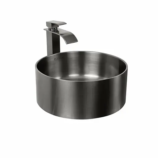 Умивальник Platinum Handmade PVD чорний 380x380 мм з нержавіючої сталі, Чорний - фото 5